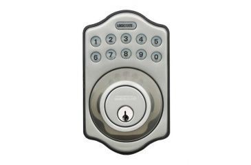 Image of LockState DB500R Keyless Entry Deadbolt Lock w/Remote,Polished Brass LS-DB500R-SN