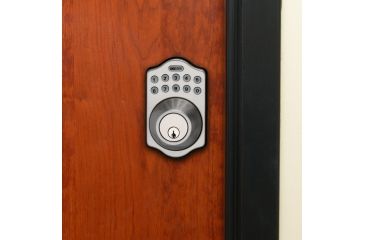 Image of LockState DB500R Keyless Entry Deadbolt Lock w/Remote,Polished Brass LS-DB500R-SN
