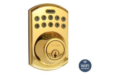 Image of Lockstate Electronic Keypad Deadbolt, Bolder Style, Polished Brass, LS-DB550-PB