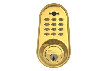 Image of LockState DBS Keyless Deadbolt Polished Brass