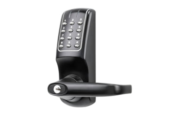 Image of Lockstate RemoteLock OpenEdge Commercial Grade Wi-Fi Lever Lock, Black, 2.75 x 2.75 x 7 in, RL-OpenEdge CG Black