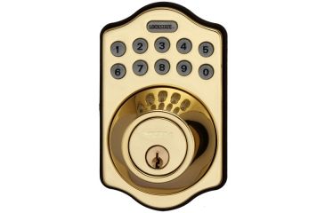 Image of LockState RemoteLock WiFi Electronic Deadbolt Door Lock,Polished Brass LS-DB500i-PB