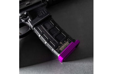 Image of Lockstep Arms AR15 PMAG GEN M3 Base Plate Flat +0-Round, Anodized, Purple, LA-AR15-100-PUR