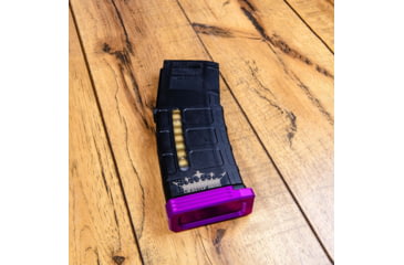 Image of Lockstep Arms AR15 PMAG GEN M3 Base Plate Flat +0-Round, Anodized, Purple, LA-AR15-100-PUR
