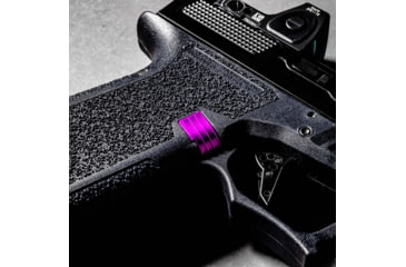 Image of Lockstep Arms Glock Gen 1-3 Magazine Release, Anodized, Purple, LA-G19-V13-150-PUR
