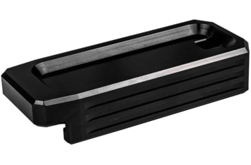 Image of Lockstep Arms Lancer L5AWM Flat Base Plate, Black, LA-AR15-101-BLK-0RD