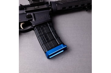 Image of Lockstep Arms Lancer L5AWM Flat Base Plate, Blue, LA-AR15-101-BLU-0RD