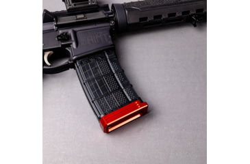 Image of Lockstep Arms Lancer L5AWM Flat Base Plate, Red, LA-AR15-101-RED-0RD