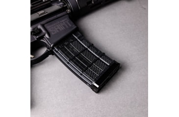Image of Lockstep Arms Lancer L5AWM Slim Base Plate, Black, LA-AR15-117-BLK-0RD