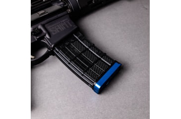 Image of Lockstep Arms Lancer L5AWM Slim Base Plate, Blue, LA-AR15-117-BLU-0RD