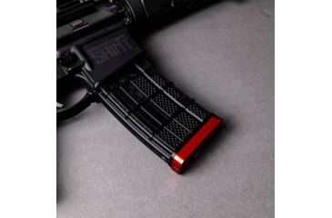 Image of Lockstep Arms Lancer L5AWM Slim Base Plate, Red, LA-AR15-117-RED-0RD
