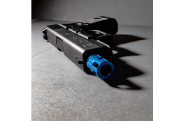 Image of Lockstep Arms Micro Compensator, 1/2-28 Thread, Aluminum, Blue, LA-GLK-1150-BLU