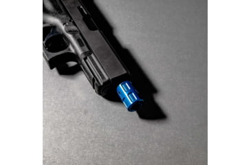 Image of Lockstep Arms Micro Compensator, 1/2-28 Thread, Aluminum, Blue, LA-GLK-1150-BLU