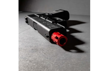 Image of Lockstep Arms Micro Compensator, 1/2-28 Thread, Aluminum, Red, LA-GLK-1150-RED