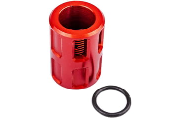 Image of Lockstep Arms Micro Compensator, 1/2-28 Thread, Aluminum, Red, LA-GLK-1150-RED