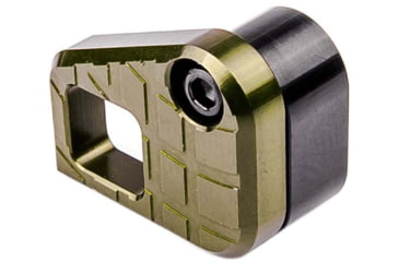 Image of USED Lockstep Arms Oversized AR Magazine Release, Anodized, OD Green, LA-AR15-150-ODG, EDEMO1, Used, Condition Fair, Installed/Mounted