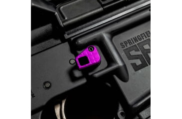Image of Lockstep Arms Oversized AR Magazine Release, Anodized, Purple, LA-AR15-150-PUR