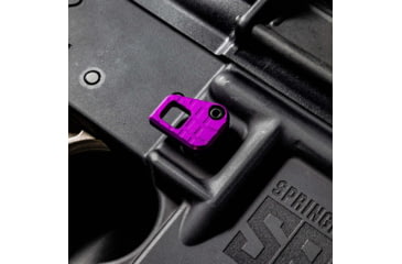 Image of Lockstep Arms Oversized AR Magazine Release, Anodized, Purple, LA-AR15-150-PUR