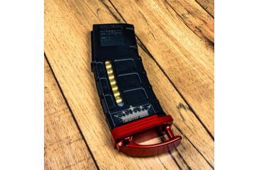 Image of Lockstep Arms PMAG GEN M3 AR15 Base Plate Ranger +0-Round, Anodized, Red, LA-AR15-106-RED