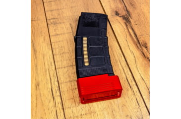 Image of Lockstep Arms PMAG GEN M3 AR15 Base Plate, Red, LA-AR15-111-RED-5RD
