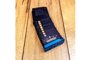 Image of Lockstep Arms PMAG GEN M3 AR15 Slim Base Plate, Blue, LA-AR15-116-BLU-0RD