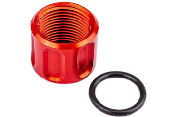 Image of Lockstep Arms Thread Protector, 1/2-28 Thread, Red, LA-GLK-1100-RED