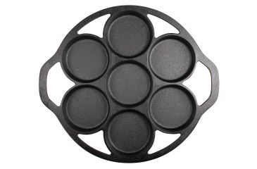 Image of Lodge Cast Iron Mini Cake Pan, Black, L7B3