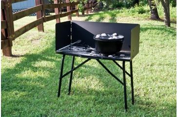 Image of Lodge Outdoor Cooking Table, Black, A57
