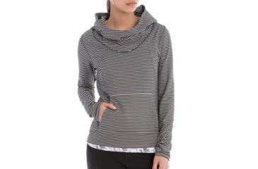 Image of Lole Esma Hoodie - Women's-Black Stripe-Small