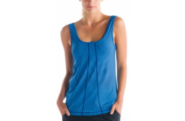 Image of Lole Fancy Tank Top - Women's-Solidate Blue Stripe-Medium