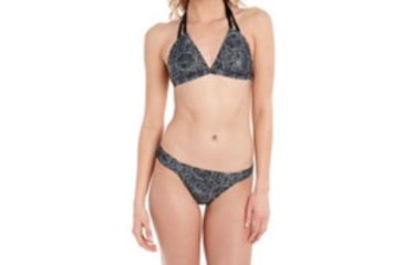 Image of Lole Lanai Halter Top - Women's -Medium-Black Geo