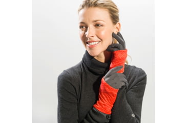 Image of Lole Love Gloves - Women's-Moonlight/Cayenne-Large