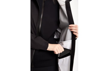 Image of Lole Piper Rain Shell Jacket - Womens, Black, Medium, LUW0598-BLACK-M