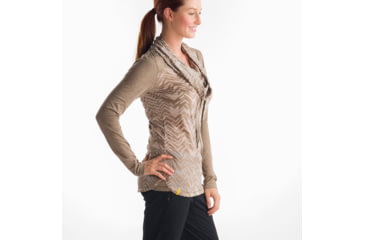 Image of Lole Sheer 2 Top - Women's-Driftwood Heather Chevron-Small