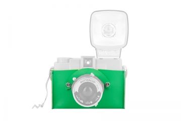 Image of Lomography Diana Camera Case, Fern Green, w/ Camera 467