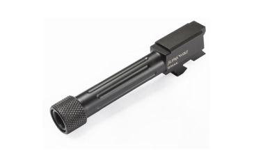 Image of Lone Wolf Arms AlphaWolf Glock 42 .380 ACP to 9x18 Makarov Threaded Conversion Barrel, 1/2x28, Black, AW-429X18TH