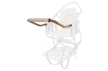 Image of Lone Wolf Treestands Sit and Climb Shooting Rail, Gray SCSR