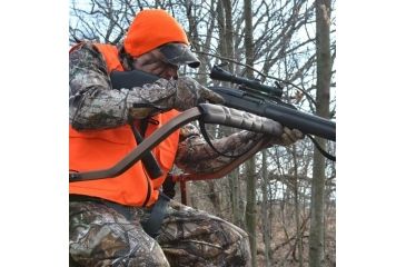 Image of Lone Wolf Treestands Sit and Climb Shooting Rail, Gray SCSR
