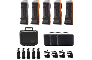 Image of Longshot by Target Vision LR-3 w/ 3 Extra Cameras w/ 4 Bulletproof Warranties, Black/Orange/Grey, TV-CF103-4-W