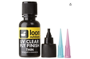 Image of Loon UV Fly Finish, Thin, 1/2 oz, Clear, LOFFCNS