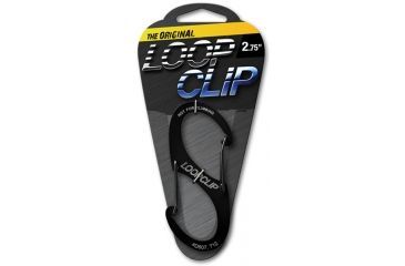 Image of Looprope 2.75in Loopclip Carabiner Clip, Anodized Black 963990
