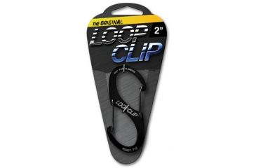 Image of Looprope 2in Loopclip Carabiner Clip, Anodized Black 963988