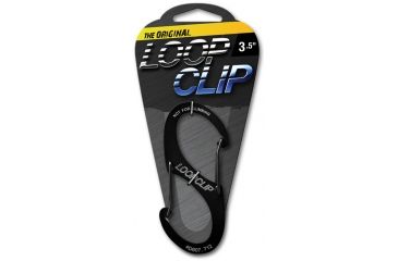Image of Looprope 3.5in Loopclip Carabiner Clip, Anodized Black 963991