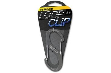 Image of Looprope 3.5in Loopclip Carabiner Clip, Brushed Stainless Steel 963995