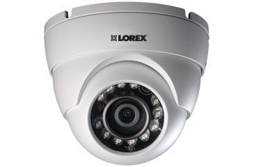 Image of Lorex 1080p HD 2.0-megapixel Weatherproof Dome Camera LNE3142RB, White, 2, LORLNE3142RB