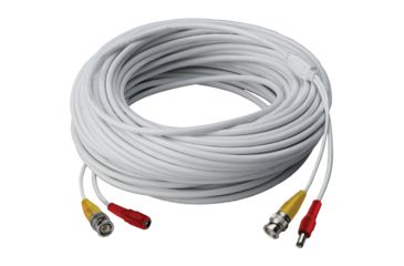Image of Lorex Video RG59 Coaxial BNC/power Cable CB120URB, White, 120ft, LORCB120URB
