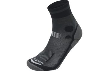 Image of Lorpen T3 Light Hiker Shorty Socks - Mens, Black, Extra Large, T3LS-9937-XL