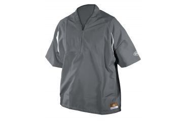 Image of Louisville Slugger Adult Slugger Batting Cage Pull-Over Short Sleeve,Grey,Large LS1431-AL-GY