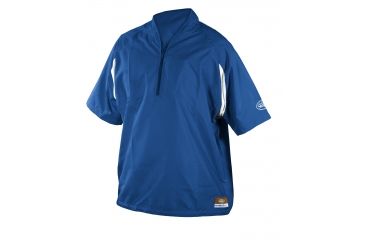 Image of Louisville Slugger Adult Slugger Batting Cage Pull-Over Short Sleeve,Royal,Small LS1431-AS-RY