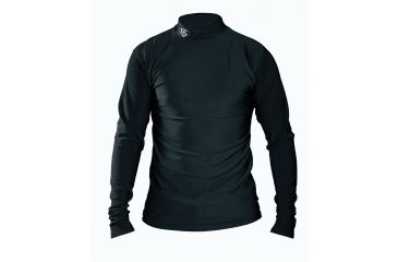 Image of Louisville Slugger Youth Slugger Cold Weather Thermal Tech Long Sleeve Shirt,Black,Large LS1535-YL-BK